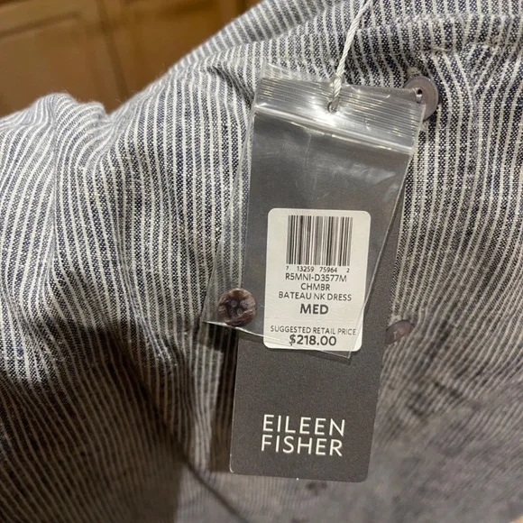 Eileen Fisher Gray Button-Down Dress - Picture 5 of 11